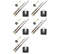 Tacdas 5X Mecanismo de Movimiento de Reloj de Alto Torque Reloj de Cuarzo de Pared Grande Manecillas Largas de Madera de Nogal Piezas de Reparación DIY, Reemplazo de 31Mm