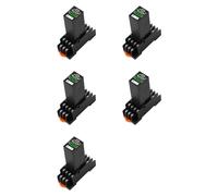 Tacdas 5X Relé Temporizador de Cristal Líquido H3Y-4 AC220V, Doble Tiempo, con Base, Pantalla Digital Pequeña, Retardador de Control de Tiempo de