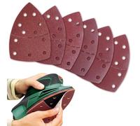 Tacdas 60 Almohadillas de Lijado con Gancho y Bucle, Almohadillas para Lijadora de Ratón, Surtidas, Granos 40/60/80/120/180/240 con 11 Agujeros.