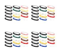 Tacdas 60 Rollos de Cinta de Esterilización para Autoclave, 1/4 de Pulgada de y 216 Pies de, Cinta de Identificación de Instrumentos, 10 Colores