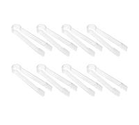 Tacdas 8 Piezas PláStico Pinzas para Servir Buffet Mini Pinzas para Utensilios para Servir Pinzas para Aperitivos Pinzas Transparentes para Cocina 6,3 Pulgadas Hielo PequeñO