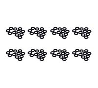 Tacdas 80 Pcs Negro Sello de Aceite de Goma Anillos en Forma de O Arandelas de Sello 8 x 4 x 2 mm