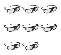 Tacdas 8X Gafas 3D para Proyectores DLP Link, Gafas 3D con Obturador, Gafas para TV 3D DLP