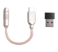 Tacdas Amplificador de Audio Digital CX31993 MAX97220 Adaptador de Audio HiFi de Doble Chip Tipo C-AMP de 3,5 mm PCM 32 Bits/384 KHz para Auriculares