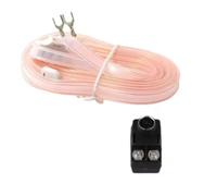 Tacdas Antena FM Dipolo en Forma de T Antena de Radio Vintage para Sintonizador Receptor Antena Interior Antena Dipolo Transparente en Forma de T Antena con Terminal de para Uso en el Hogar