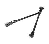 Tacdas Brazo MáGico de FriccióN Articulado Ajustable de 20 Pulgadas con Soporte de Zapata Caliente para Monitor LED de Plataforma de DSLR con Luz LED