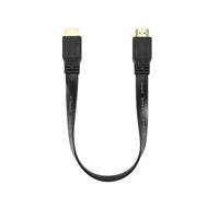 Tacdas Cable Corto Macho una Macho Cable de Cable Plano Full HD para Audio y Video HDTV TV