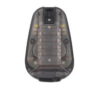 Tacdas Casco Luz de Baliza de Supervivencia Casco Luz EstroboscóPica Seguridad Supervivencia Linterna IR Luz de SeñAl Impermeable con Cinta MáGica D