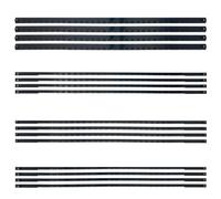 Tacdas Coping Saw Blades For Woodworking - Grade Carbon Steel Replacement Blades 16 Pack Set - For DIY Projects