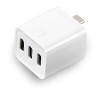 Tacdas Enchufe Adaptador Inteligente Tuya Zigbee Tipo C, Adaptador de Corriente Mini USB-C de 3 Entradas, Enchufe de Carga, Control de Voz Temporizado para