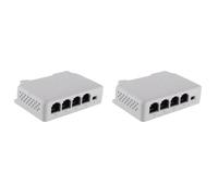Tacdas Extensor PoE de 1 Una 3 Puertos Pasivo En Cascada IEEE802.3Af para Extensor de Transmisión de Puerto IP para Conmutador PoE NVR IP (2 Pieza)