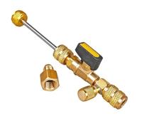 Tacdas Herramienta Extractora de Núcleos de Válvulas R410A R22 AC para Extractor de Núcleos de Válvulas Schrader. Puerto de Doble Tamaño: 1/4 Pulgada y 5/16 Pulgada.