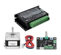 Tacdas Kit de Controlador de Motor Paso A Paso 17HS4401+TB6600 4 OSC Velocidad Ajustable de y Retroceso para Mesa Deslizante de Grabador CNC