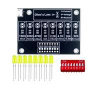 Tacdas Kit de Práctica de Soldadura DIY, Prueba de Corriente de la de Ohm, Laboratorio de Enseñanza Electrónica, Tren Práctico, Kit de Soldadura, Tablero de Práctica.