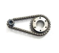 Tacdas Kit de Ruedas de Engranaje de Monopatín Eléctrico de Bricolaje 04C, Engranaje de Rueda de Cadena de 2 Puntos, Ruedas de Bricolaje Eléctricas de 27 Engranajes, 9X27 G 8mm D