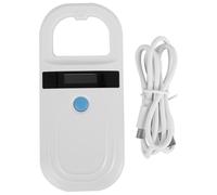 Tacdas Lector de RFID 134.2Khz, EscáNer de de IdentificacióN de Mascotas con Pantalla OLED de Alto Brillo de 0,91 Pulgadas para Seguimiento de Animales