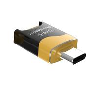 Tacdas Lector de Tarjetas Mini Tipo C Lector de Tarjetas OTG Móvil Ranura para Tarjetas Oculta Unidad Flash Conecta y Reproduce Lector de Tarjetas TF