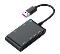 Tacdas Lector de Tarjetas Multitarjeta USB 3.0 6 en 1: Smart/MS/M2/TF/SIM/SD Picture Card Reader USB3.0