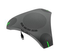 Tacdas Micrófono de Conferencia con Altavoz USB, Micrófono Omnidireccional para Computadora, Captación de Voz de 360° y Tecla de Silencio.