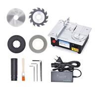 Tacdas Mini de Mesa para Carpintería, Banco Eléctrica, Herramienta Corte para Manualidades, Modelos de Bricolaje, Sierras de Escritorio Eléctricas de 96 W, Enchufe de la UE