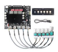 Tacdas Nueva Placa Amplificadora Digital de Subwoofer S200HS-W con Bluetooth 5.2, 2.1 Canales, 100 W + 100 W + 200 W, Voltaje Amplio, 12-24 V, Estéreo, Hi-Fi