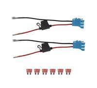 Tacdas Paquete de 2 Conectores de Mazo de Cables de 12 AWG de Repuesto para Juguetes de Montar en Vehículos con Batería SLA de 12 Voltios Peg-Perego con Fusible