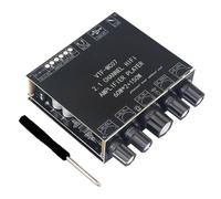 Tacdas Placa Amplificadora de Potencia de Audio TPA3116 de Doble Canal con Bluetooth 5.3, 12 V-26 V, Módulo Estéreo Digital de Alta Potencia de 2 X 60 W + 150 W.