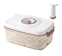 Tacdas Recipiente Sellado al VacíO Caja de Mantenimiento de Alimentos Frescos para el Hogar Refrigerador Contenedores de Almacenamiento de Alimentos Organizadores de Cocina Drenables
