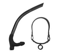 Tacdas Tubo de RespiracióN Frontal de NatacióN de Silicona Entrenamiento de Buceo Adultos Snorkel Tubo de Buceo NatacióN Equipo de Buceo, Negro