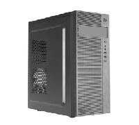 TACENS 2FERROX, Caja PC Semitorre ATX, Ventilador Lateral 12cm, Rejilla Frontal, Acero, Negro Negro 2FERROX