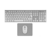 Teclado + raton gaming tacens zenith low profile inalambrico blanco