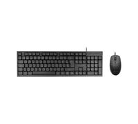 Tacens Teclado + ratón Anima ACP02 - Teclado compacto full con SmartKey AI, ratón 1600 DPI, Negro