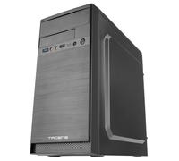 TACENS ANIMA AC4, Caja de Ordenador Minitorre MicroATX, Soporte de Ventilación, USB 3.0, Acabado Aluminio Pulido, Negro