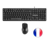 Tacens Anima ACP02, Combo PC, Teclado Full-Format Compacto con Teclas Multimedia y Copilot AI SmartKey, Ratón Óptico 1600DPI 4 Niveles Switches HUANO, Compatible con Windows|Mac|Linux, Francés