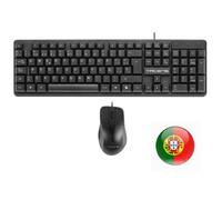 Tacens Anima ACP02, Combo PC, Teclado Full-Format Compacto con Teclas Multimedia y Copilot AI SmartKey, Ratón Óptico 1600DPI 4 Niveles Switches HUANO, Compatible con Windows|Mac|Linux, Portugués