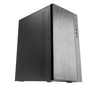 TACENS ANIMA ACX, Caja de Ordenador Minitorre MicroATX Frontal Aluminio Pulido, Ventilador 120mm, USB 3.0, Negro