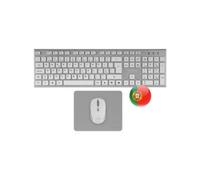 Tacens Zenithwpt Teclado Mouse y Alfombrilla Wireless Low Profile Tecla Copilot 3200dpi Negro Portugués