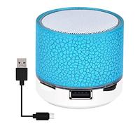 tacery Altavoz Bluetooth Inalámbrico Portátil Altavoz Bluetooth con Luz Nocturna Mini Altavoz LED De Color Teléfono con Altavoz De Sonido De Grieta Pequeña Soporte para Subwoofer Tarjeta TF Disco