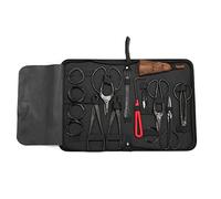 tacery Bonsai Tool Kit 10 Piezas Jardinería Tijeras Alambre Tijera Acero Al Carbono para Plantas Jardinería Cubierta Nylon Kit Herramientas Profesional