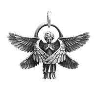 tacery Collar con ángel serafín - Collar con ángel, Amuleto alas ángel - Cadena suéter Joyería para Hombres y Mujeres Mayores Personalidad Marea Personas Cadena