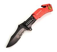 TacForce Tf874Fd Cuchillo Tascabile,Unisex - Adulto, Rojo, un tamaño