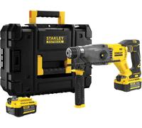 Tachador SDS Plus A Batería 18V 4Ah 2 Baterías Stanley Con Maletín 4 Piezas