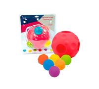 Tachan - Pelota Grande Meteorito con 5 Minipelotas Encajables, Diferentes Texturas Y Colores, Estimulacion De La Motricidad Fina Y Sentidos