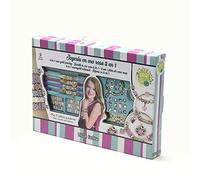 Tachan- Buchstaben Set para Hacer Pulseras y Collares con Cuentas y Abalorios en Oro Rosa, Color (736T00392)