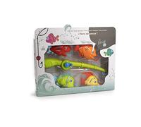 TACHAN - Juego de Pesca para la bañera - Pesca Peces para el Agua - Incluye caña con Carrete y 4 Peces (CPA Toy Group 756T00588), colores aleatorios