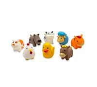 TACHAN - Bolsa 8 Figuras de baño - Animales de la Granja - Juguetes para la bañera - Material Suave y Blando - Fácil de Guardar y Transportar (CPA Toy Group 756T00810)