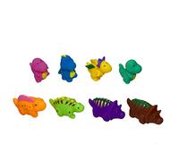 TACHAN - Bolsa 8 Figuras de baño - Animales prehistóricos Dinosaurios - Material Suave y Blando - Juguetes para la bañera - Fácil de Guardar y Transportar (CPA Toy Group 756T00811)