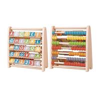 Tachan Abaco de Madera 2 en 1-Aprendizaje números y Letras (CPA Toy Group 795T00845)