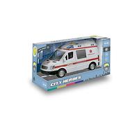 Tachan-Ambulancia con LUZ Y Sonido Heroes DE Ciudad 1:16, Escala, Color no Aplica, Small (CPA Toy Group Trading S.L. 746T00459)