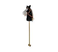 Tachan- Animales Cabeza de Caballo con Palo Deluxe Negro-90cm de Altura 727T00730, Color Negro, M (CPA Toy Group T00730)